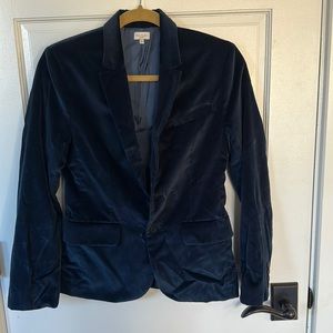 Paul Smith Junior Navy Velvet Blazer